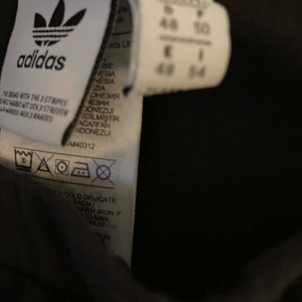 adidas Women's Black Athletic Shorts with White Stripes 17 inches - Picture 4 of 5